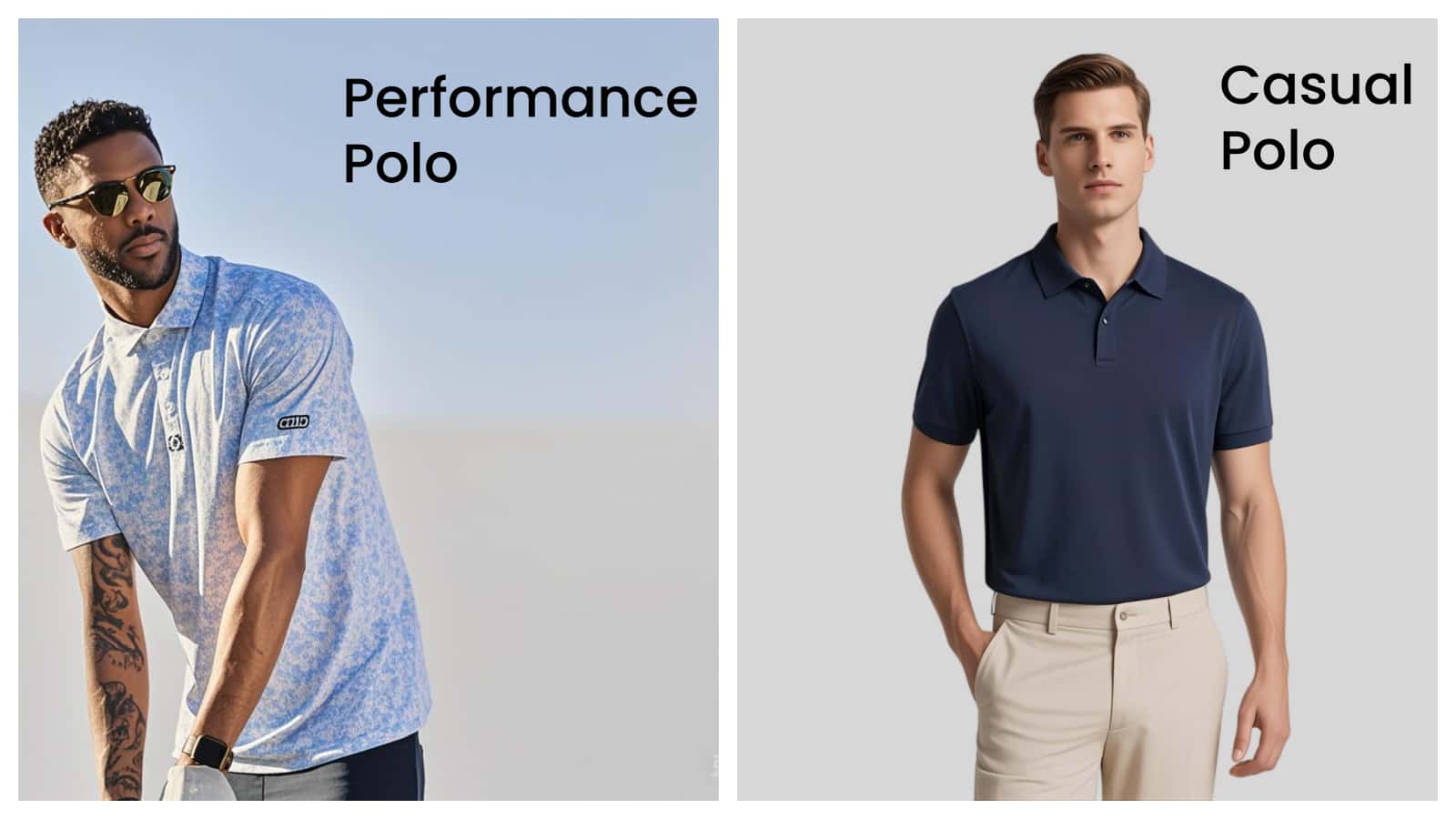 Performance Polo vs Casual Polo Comparison