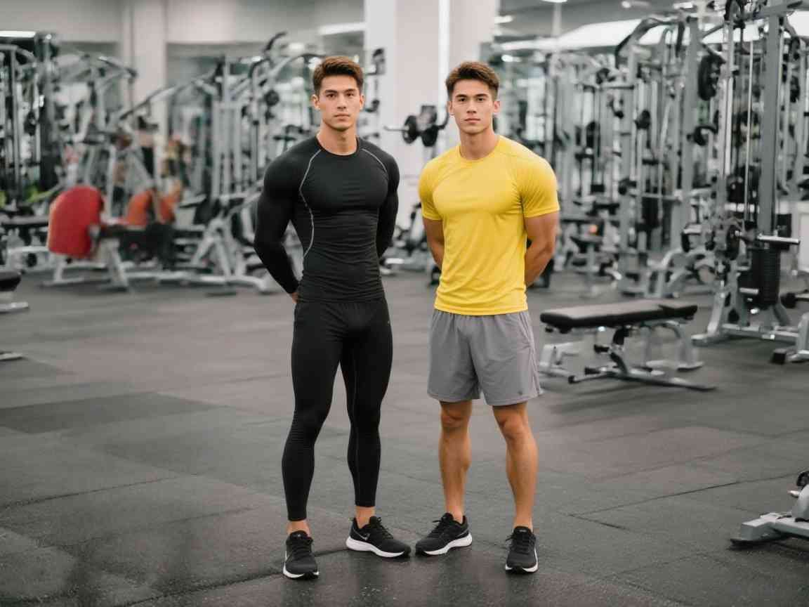 Side-by-side comparison of compression vs regular gym wear