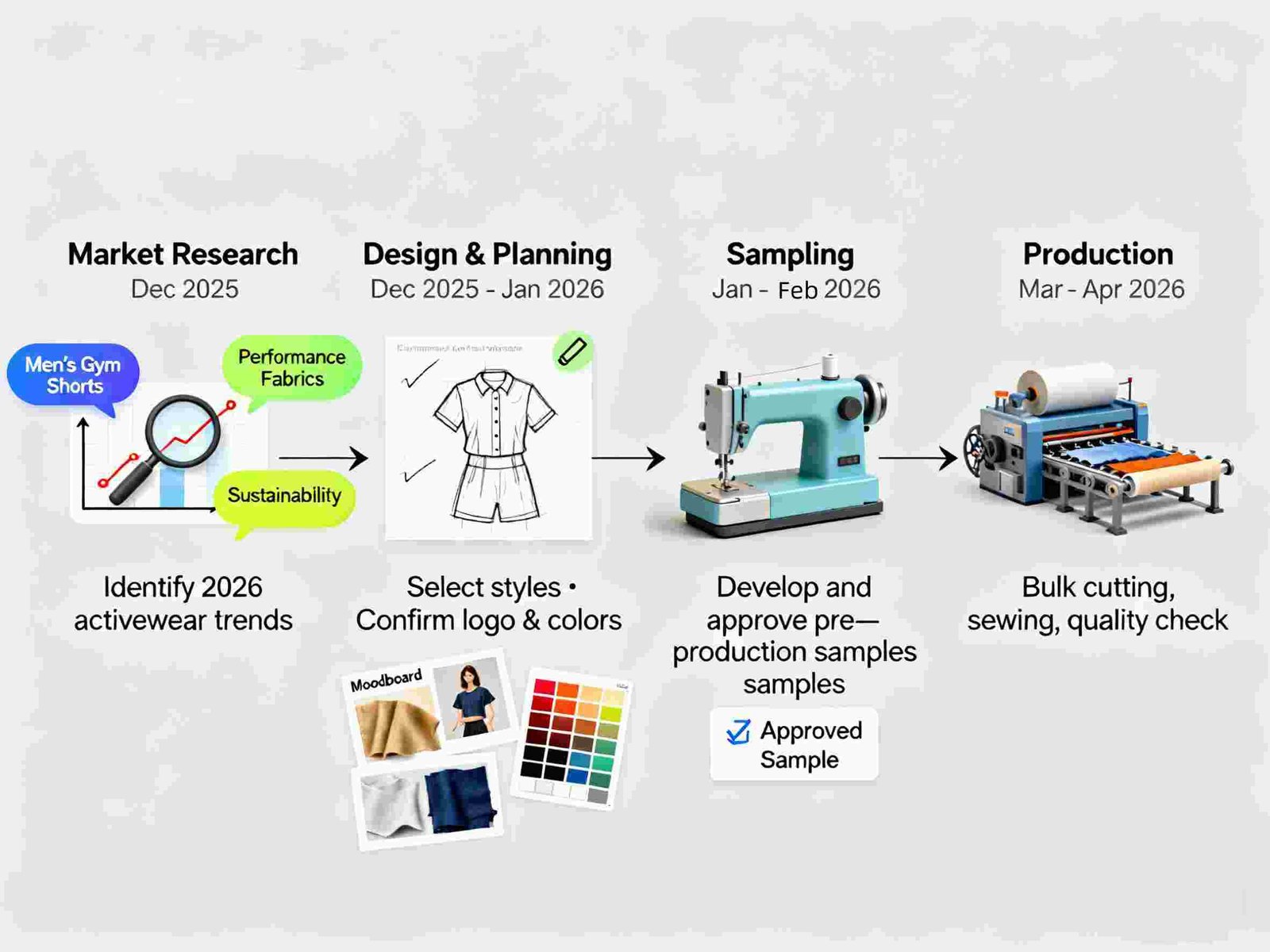 Fitness product development planning visual 2026